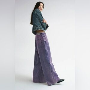 Free People We The Free - Electric Feels Dropped Wide-Leg Jeans
